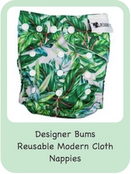 Designer Bums Reusable Modern Cloth Nappies